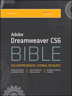 cover image of Adobe Dreamweaver CS6 Bible